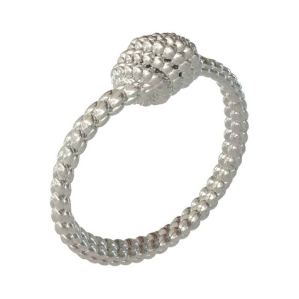 Ted Baker Roann SILVER Rope Ball Ring